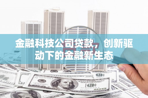 遂昌金融科技公司贷款，创新驱动下的金融新生态