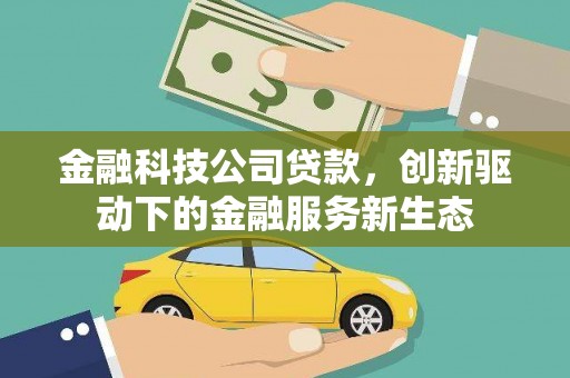 遂昌金融科技公司贷款，创新驱动下的金融服务新生态