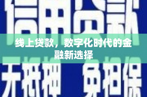 遂昌线上贷款，数字化时代的金融新选择