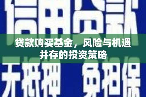 遂昌贷款购买基金，风险与机遇并存的投资策略