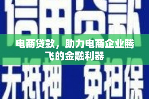 遂昌电商贷款，助力电商企业腾飞的金融利器
