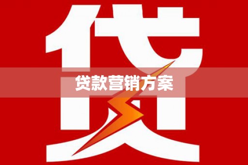 遂昌贷款营销方案