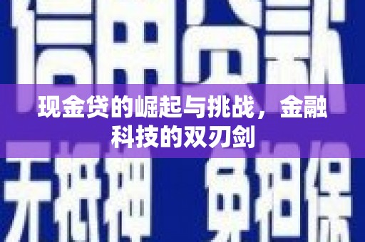 遂昌现金贷的崛起与挑战，金融科技的双刃剑