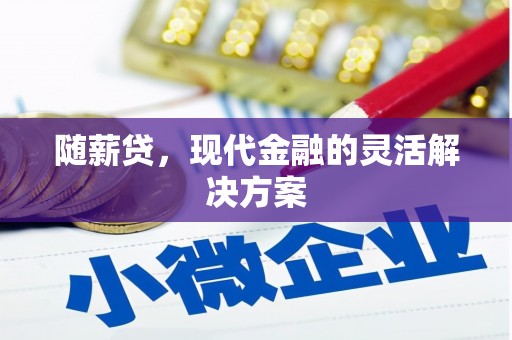 遂昌随薪贷，现代金融的灵活解决方案