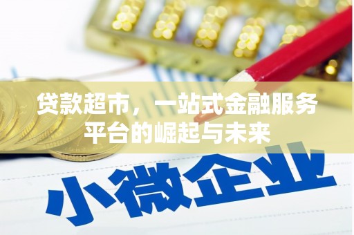 遂昌贷款超市，一站式金融服务平台的崛起与未来
