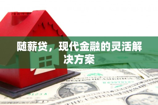 遂昌随薪贷，现代金融的灵活解决方案