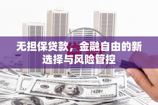 遂昌无担保贷款，金融自由的新选择与风险管控