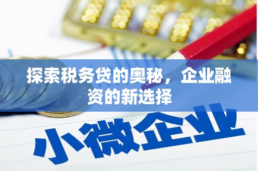 遂昌探索税务贷的奥秘，企业融资的新选择