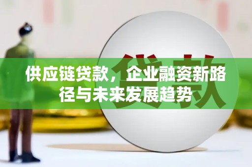 遂昌供应链贷款，企业融资新路径与未来发展趋势