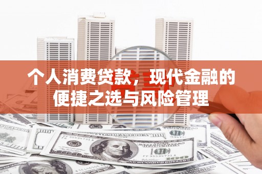 遂昌个人消费贷款，现代金融的便捷之选与风险管理