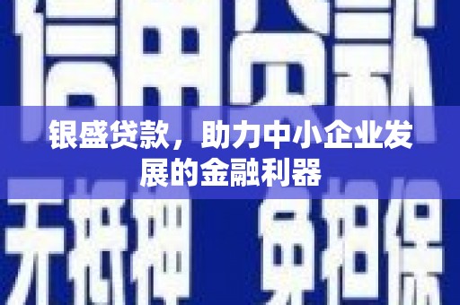 遂昌银盛贷款，助力中小企业发展的金融利器