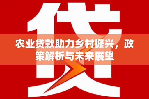 遂昌农业贷款助力乡村振兴，政策解析与未来展望