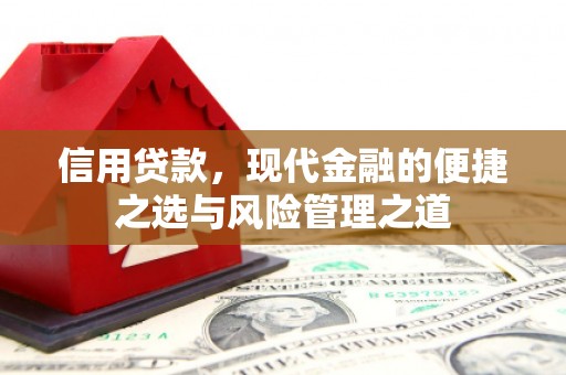 遂昌信用贷款，现代金融的便捷之选与风险管理之道