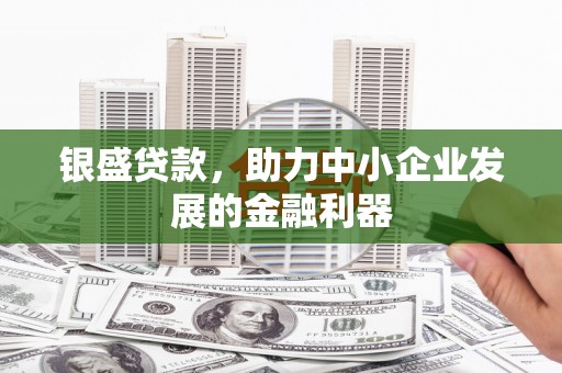 遂昌银盛贷款，助力中小企业发展的金融利器