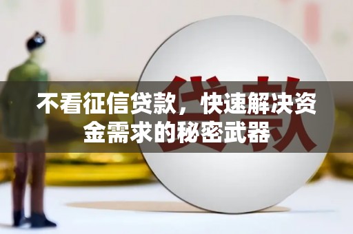 遂昌不看征信贷款，快速解决资金需求的秘密武器