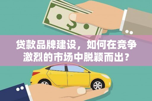 遂昌贷款品牌建设，如何在竞争激烈的市场中脱颖而出？