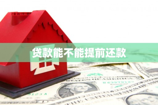遂昌贷款能不能提前还款