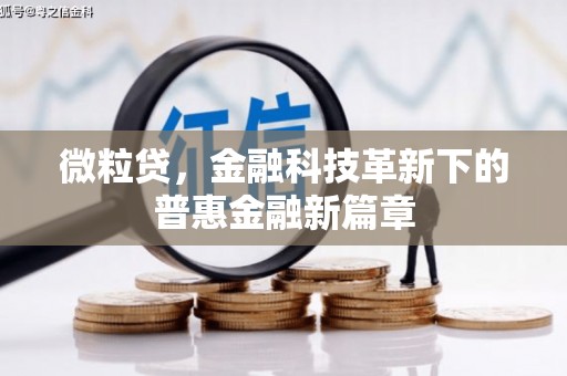 遂昌微粒贷，金融科技革新下的普惠金融新篇章