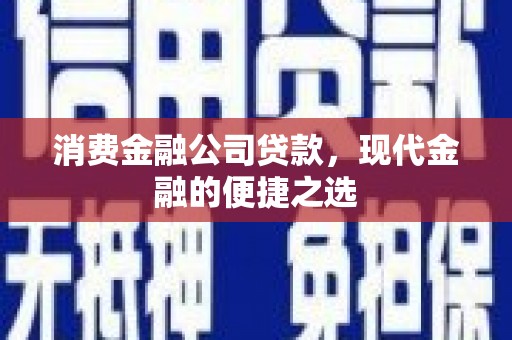遂昌消费金融公司贷款，现代金融的便捷之选