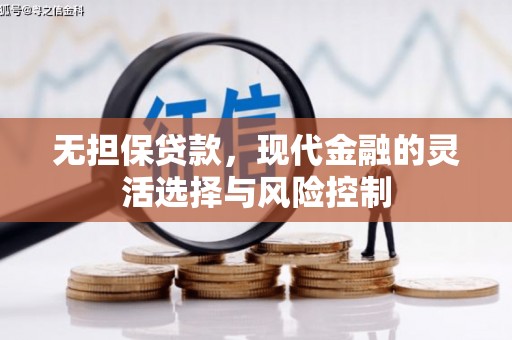 遂昌无担保贷款，现代金融的灵活选择与风险控制