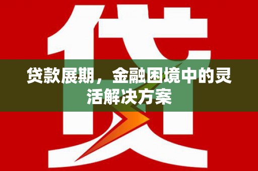 遂昌贷款展期，金融困境中的灵活解决方案