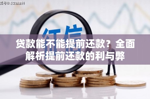 遂昌贷款能不能提前还款？全面解析提前还款的利与弊