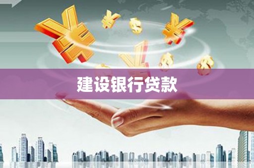 遂昌建设银行贷款