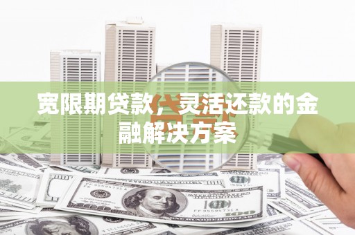遂昌宽限期贷款，灵活还款的金融解决方案