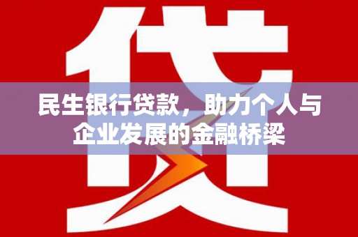 遂昌民生银行贷款，助力个人与企业发展的金融桥梁