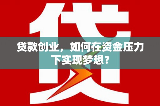 遂昌贷款创业，如何在资金压力下实现梦想？