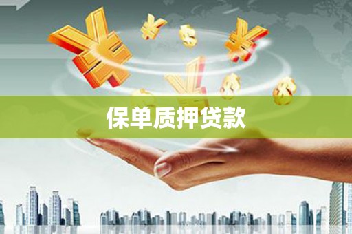 遂昌保单质押贷款