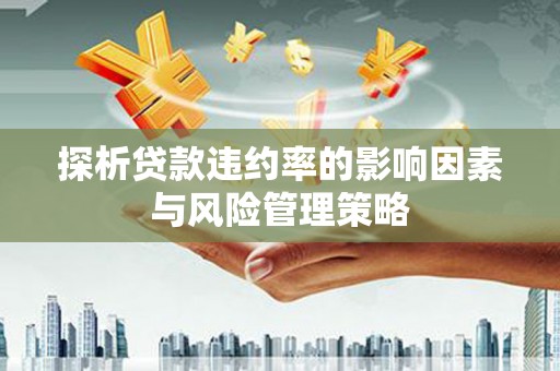 遂昌探析贷款违约率的影响因素与风险管理策略