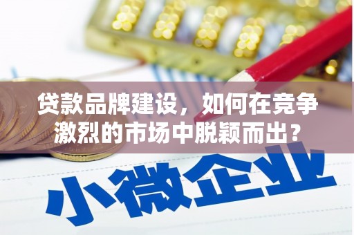 遂昌贷款品牌建设，如何在竞争激烈的市场中脱颖而出？