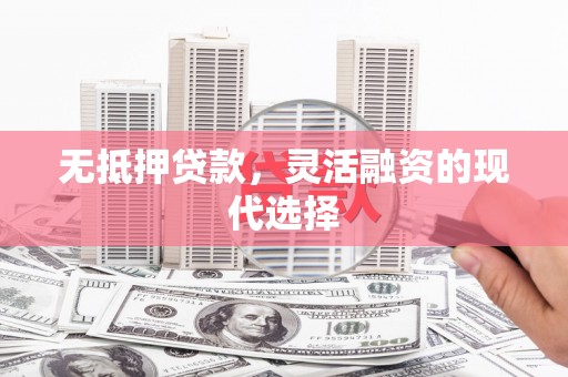 遂昌无抵押贷款，灵活融资的现代选择