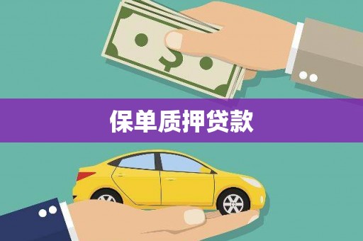遂昌保单质押贷款