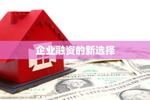 遂昌企业融资的新选择