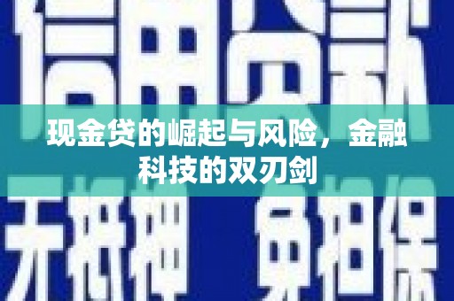 遂昌现金贷的崛起与风险，金融科技的双刃剑