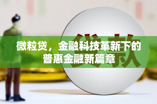 遂昌微粒贷，金融科技革新下的普惠金融新篇章