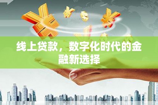 遂昌线上贷款，数字化时代的金融新选择