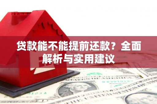 遂昌贷款能不能提前还款？全面解析与实用建议