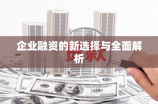 遂昌企业融资的新选择与全面解析