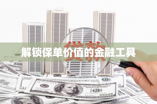 遂昌解锁保单价值的金融工具
